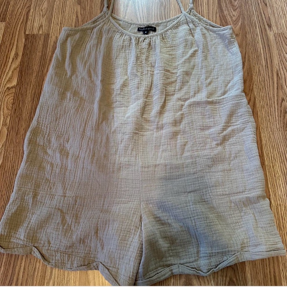 Beige tank Romper